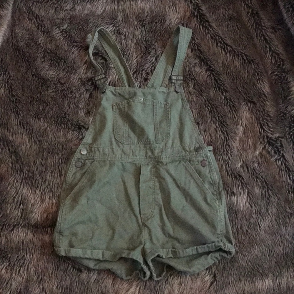 Brandy Melville Army Green Overalls